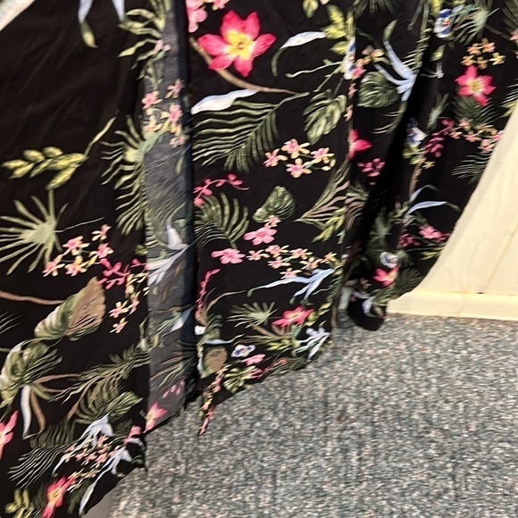 𝅺raviya MAXI DRESS WITH TWO SLITS IN FRONT, STRETCHY BODICE size L NWOT - Picture 3 of 7